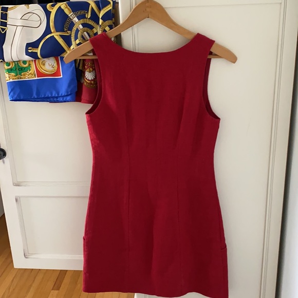 Urban Outfitters Red Sleeveless Front Zipper Dress - Picture 11 of 13